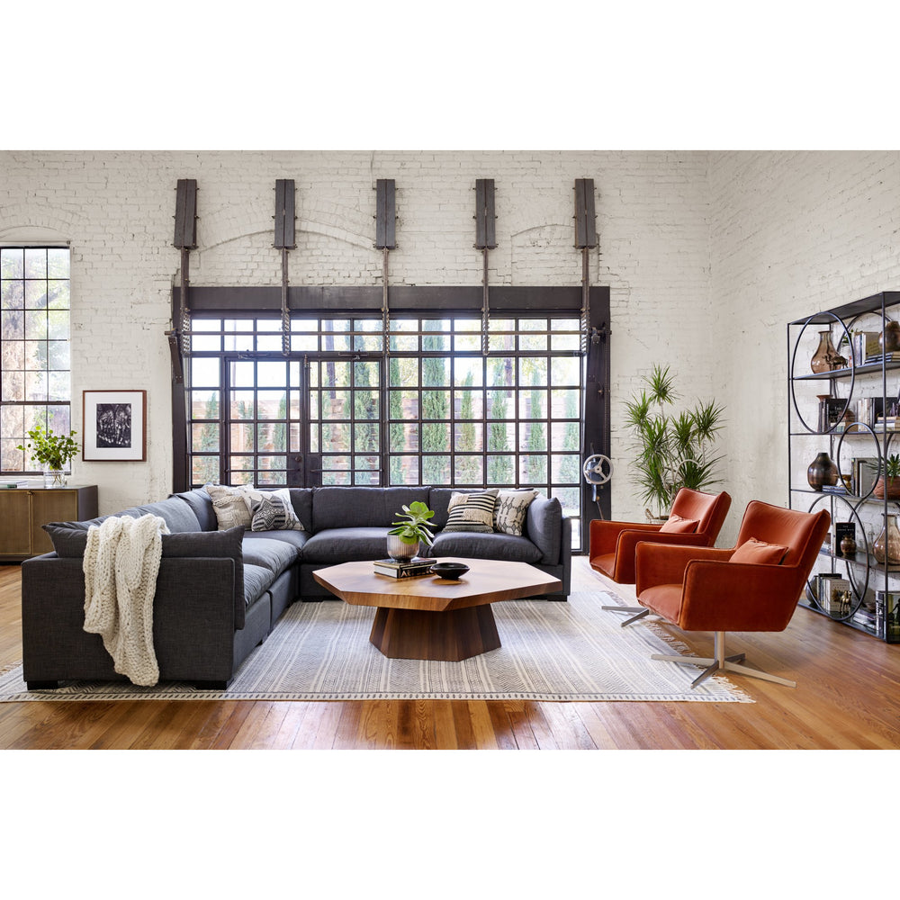 Westwood 5-Piece Sectional, Charcoal Living Room Four Hands   