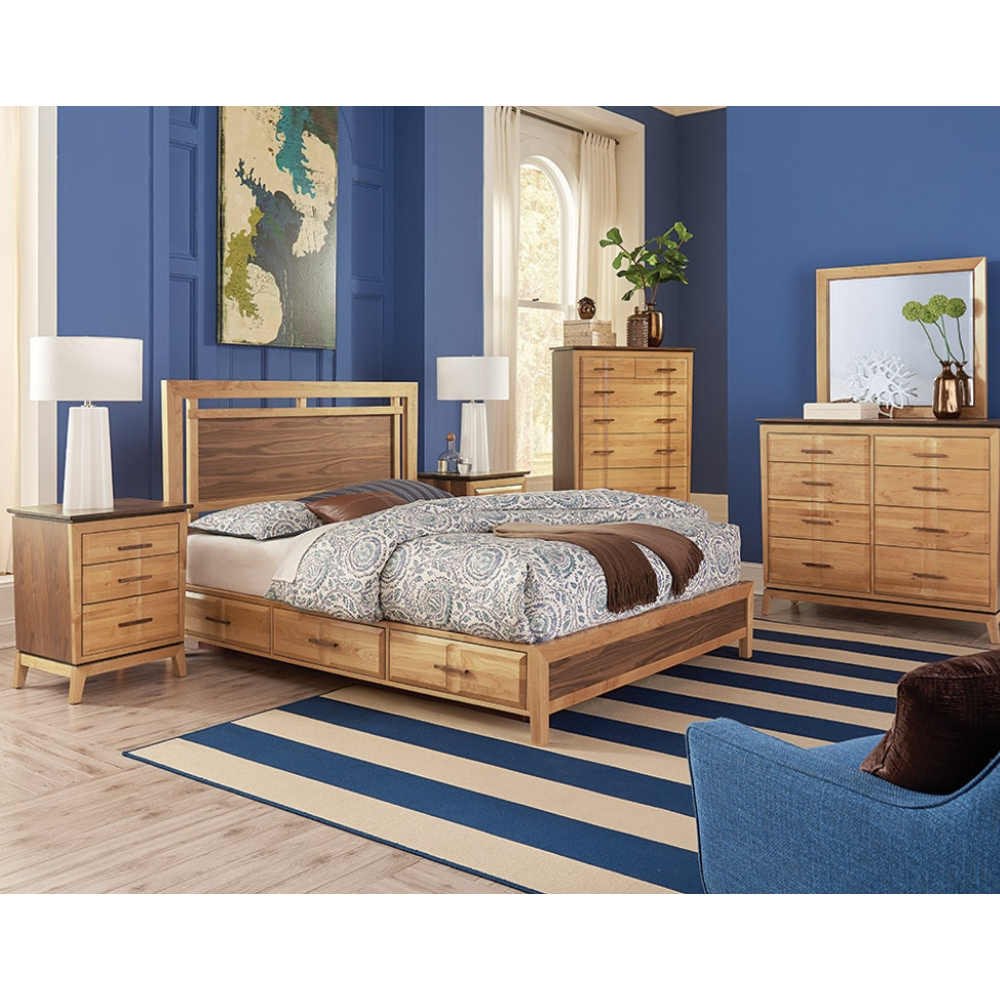 Addison 3 Drawer Nightstand Bedroom Whittier Wood   