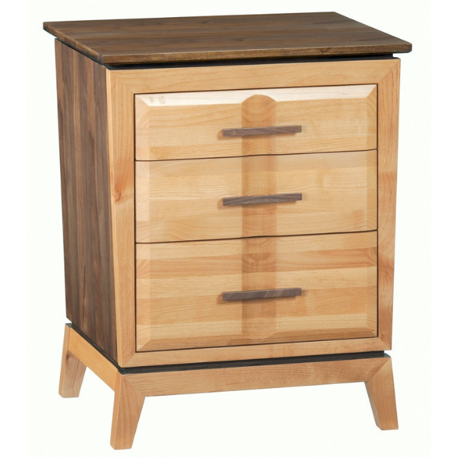 Addison 3 Drawer Nightstand Bedroom Whittier Wood   