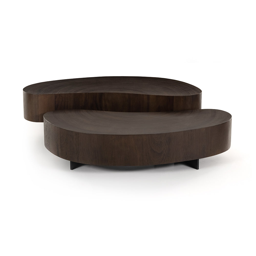 Avett Coffee Table, Smoked Guanacaste Living Room Four Hands   
