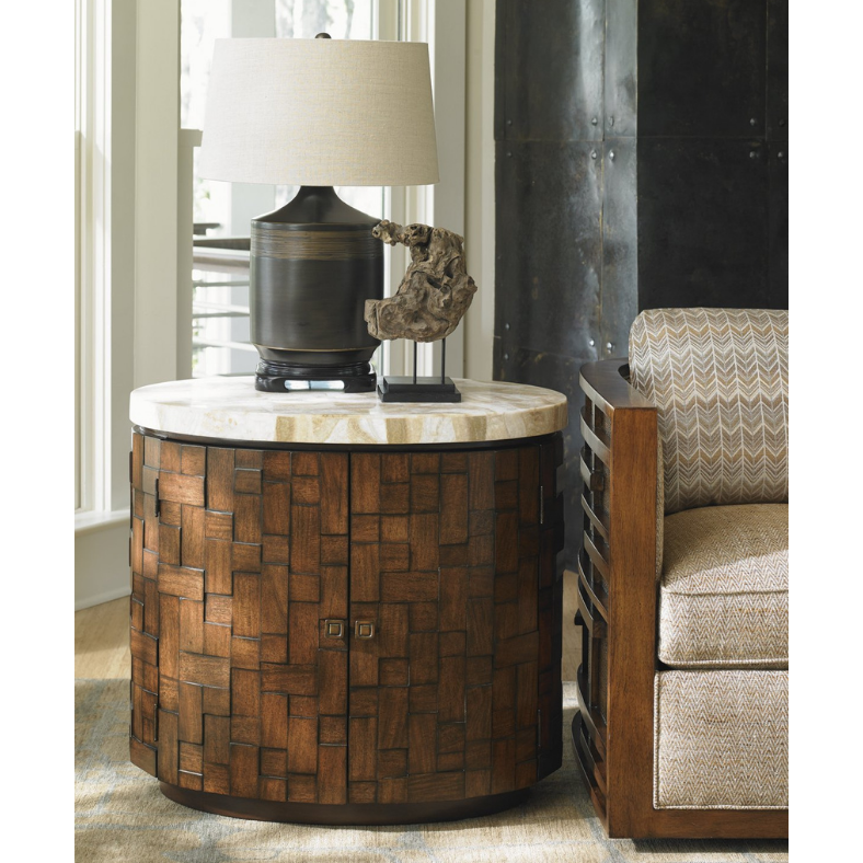 Island Fusion Banyan Oval Accent Table 