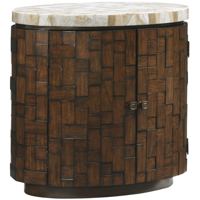 Island Fusion Banyan Oval Accent Table Living Room Tommy Bahama Home   