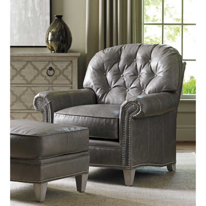Oyster Bay Bayville Leather Chair Living Room Lexington   