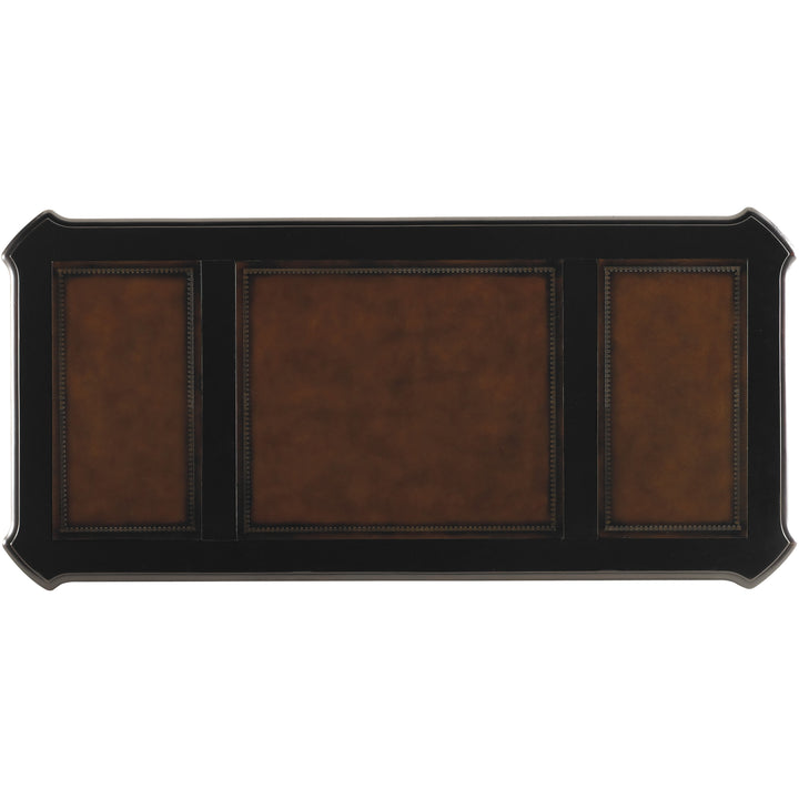 Telluride 76'' Executive Desk w/ Leather Panels 