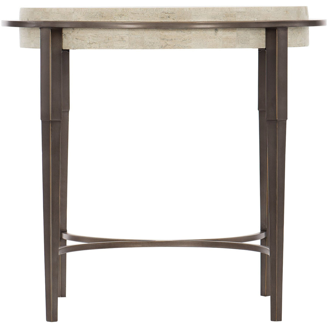 Barclay Metal Round Chairside Table 