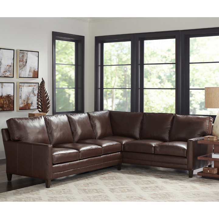 Brayden Leather Sectional Living Room Lexington   