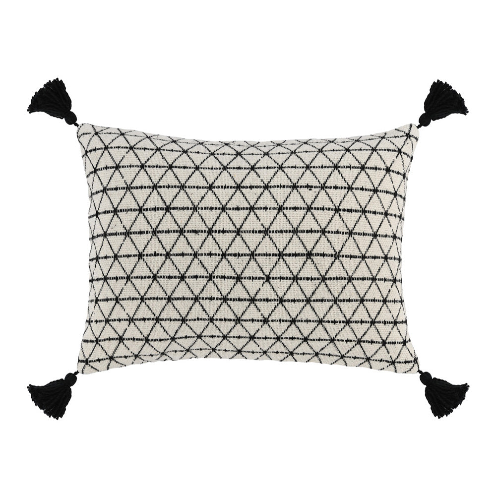 Bree Ivory/Black Kidney Pillow, Set of 2 Accessories Classic Home   