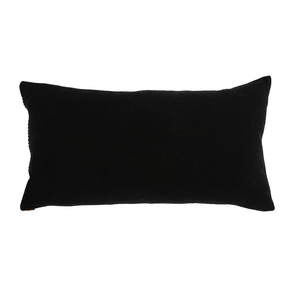 Cabana Black/Turmeric Lumbar Pillow, Set of 2 Accessories Classic Home   