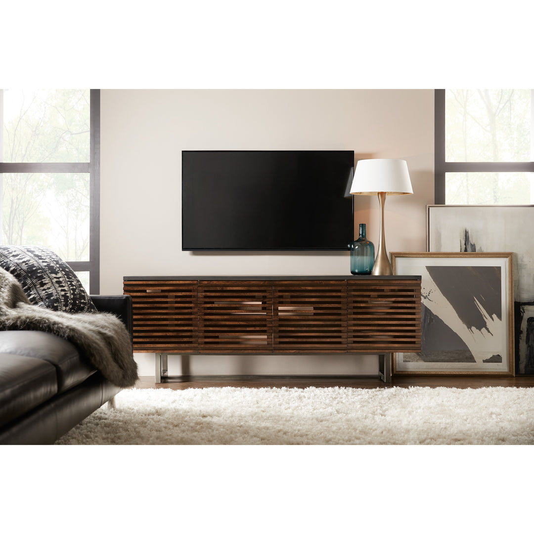 Solstice 78in Entertainment Console Living Room Hooker Furniture   