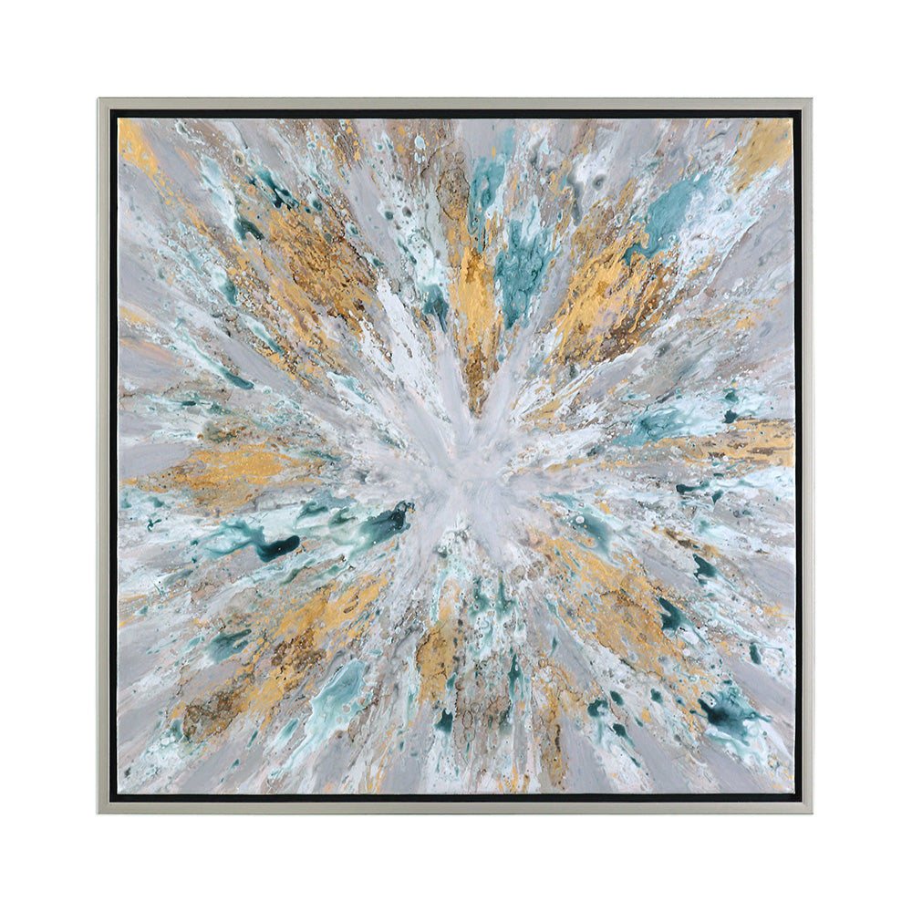 Exploding Star Hand Painted Canvas | Uttermost | Seldens β Seldens ...