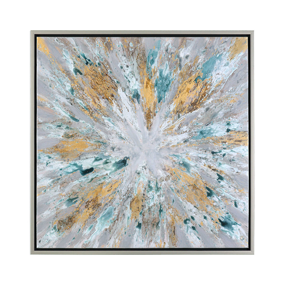 Exploding Star Hand Painted Canvas 