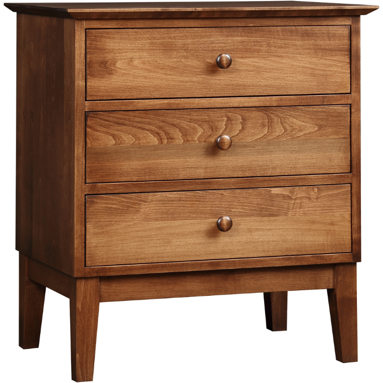Origins Gable Road Three-Drawer Nightstand Bedroom Stickley