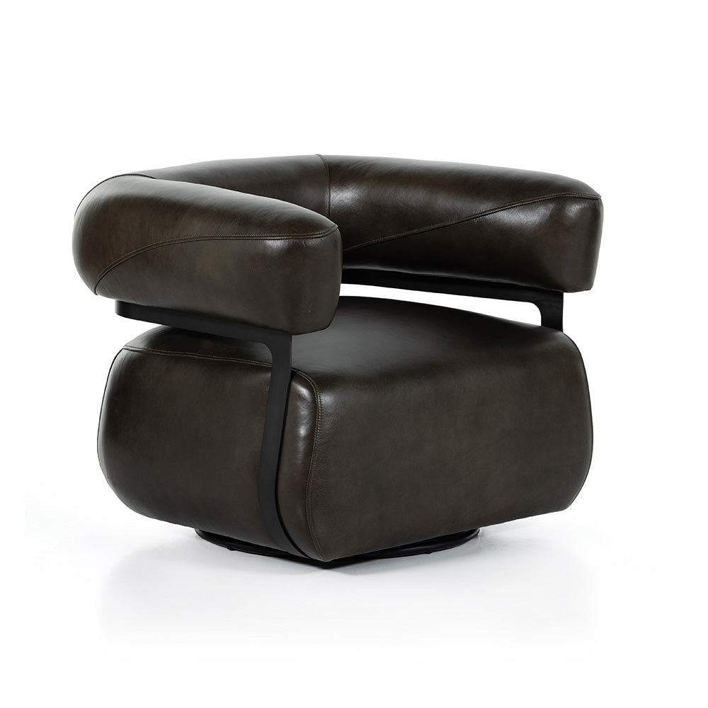 Gareth Swivel Chair, Deacon Wolf Living Room Four Hands   