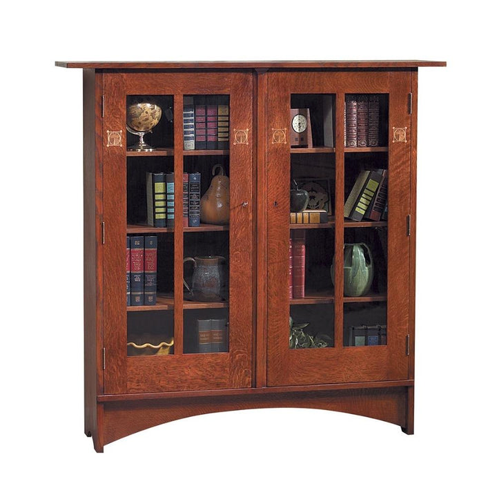 Harvey Ellis Bookcase with Inlay Home Office Stickley   