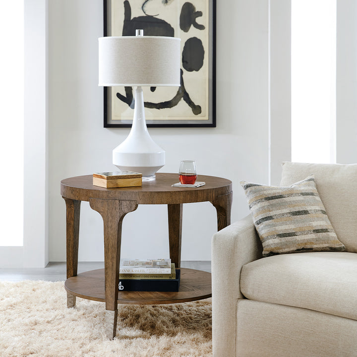 Chapman Round Side Table Living Room Hooker Furniture   