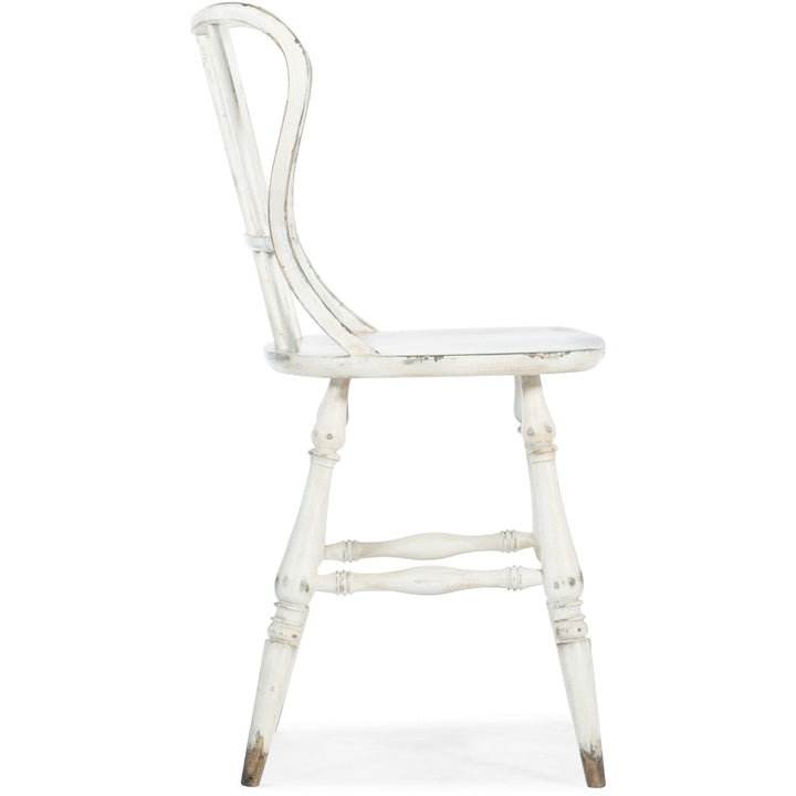 Ciao Bella Spindle Back Counter Stool-White Dining Room Hooker Furniture   
