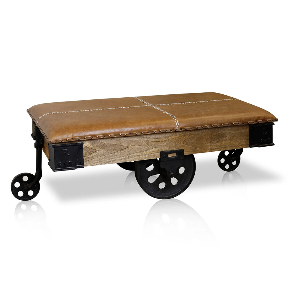 Industrial Rail Cart Table Living Room StyleCraft   