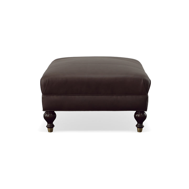 Ivy Leather Ottoman Living Room Seldens   