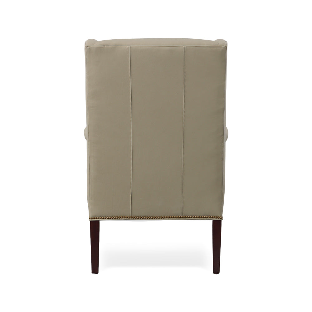 Jane Leather Shelter Chair Living Room Seldens   