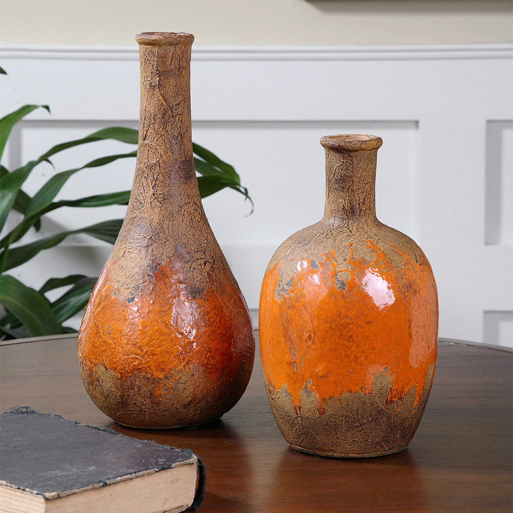 Kadam Vases, Set of 2 Accessories Uttermost   