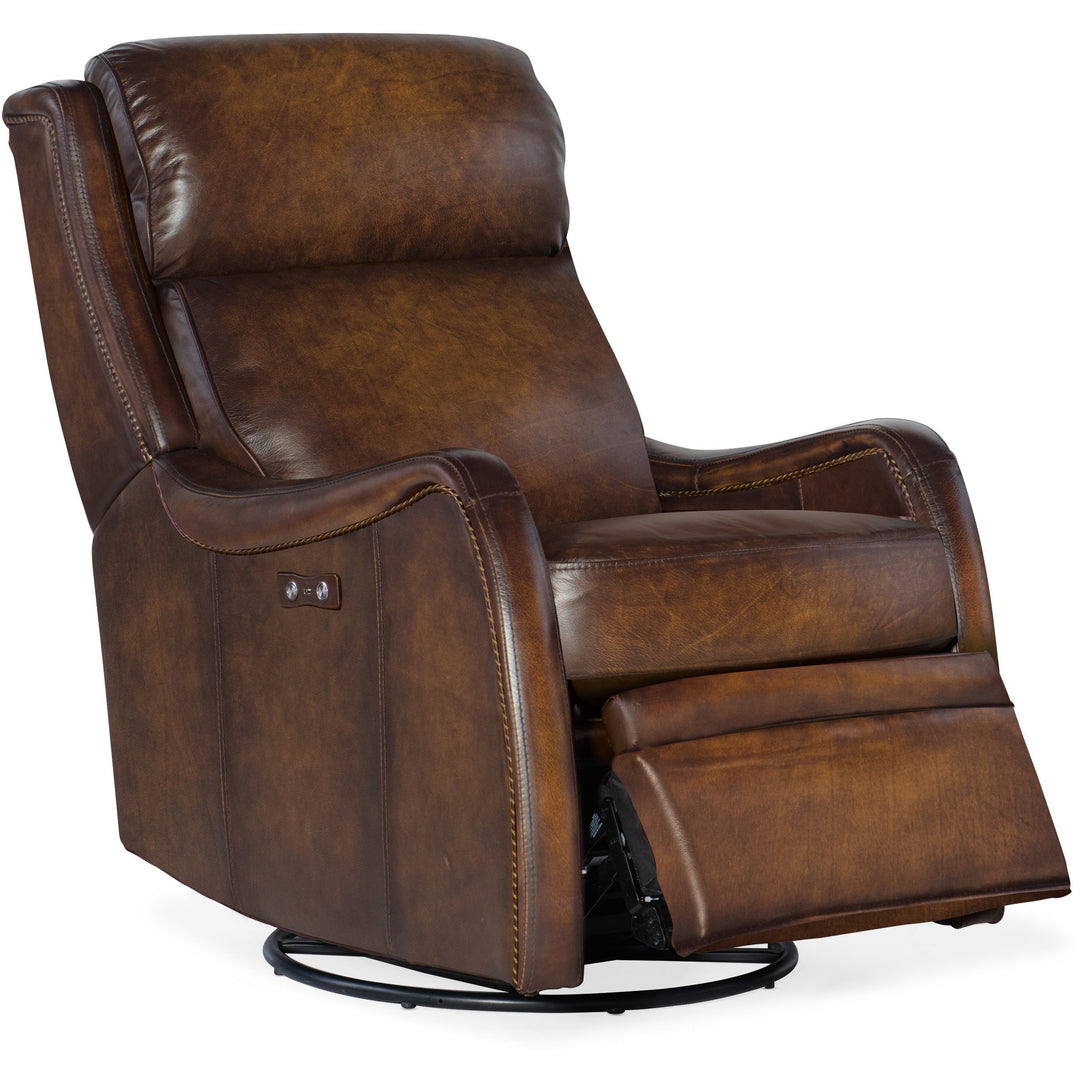 Stark Power Swivel Glider Recliner Living Room Hooker Furniture   