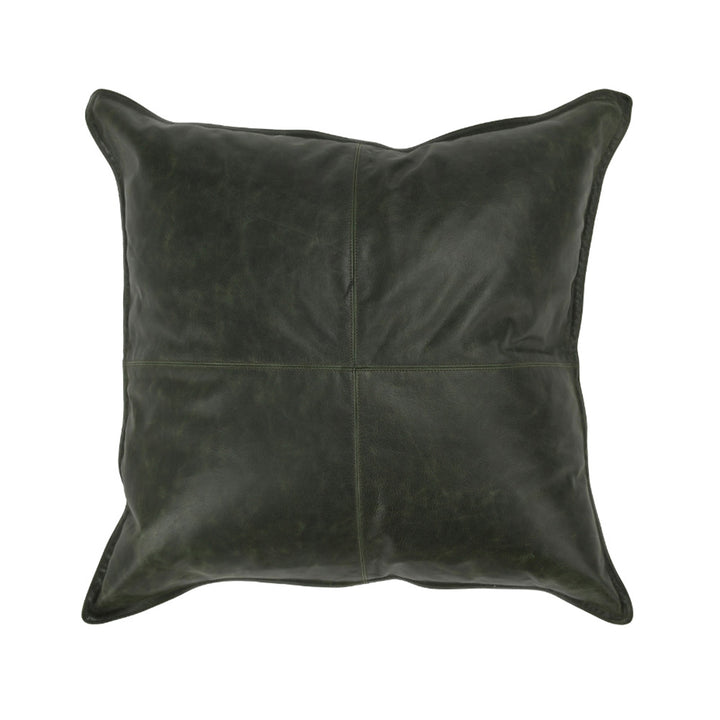 Leather Acre Forest Green 22" Pillow, Set of 2 Accessories Classic Home   