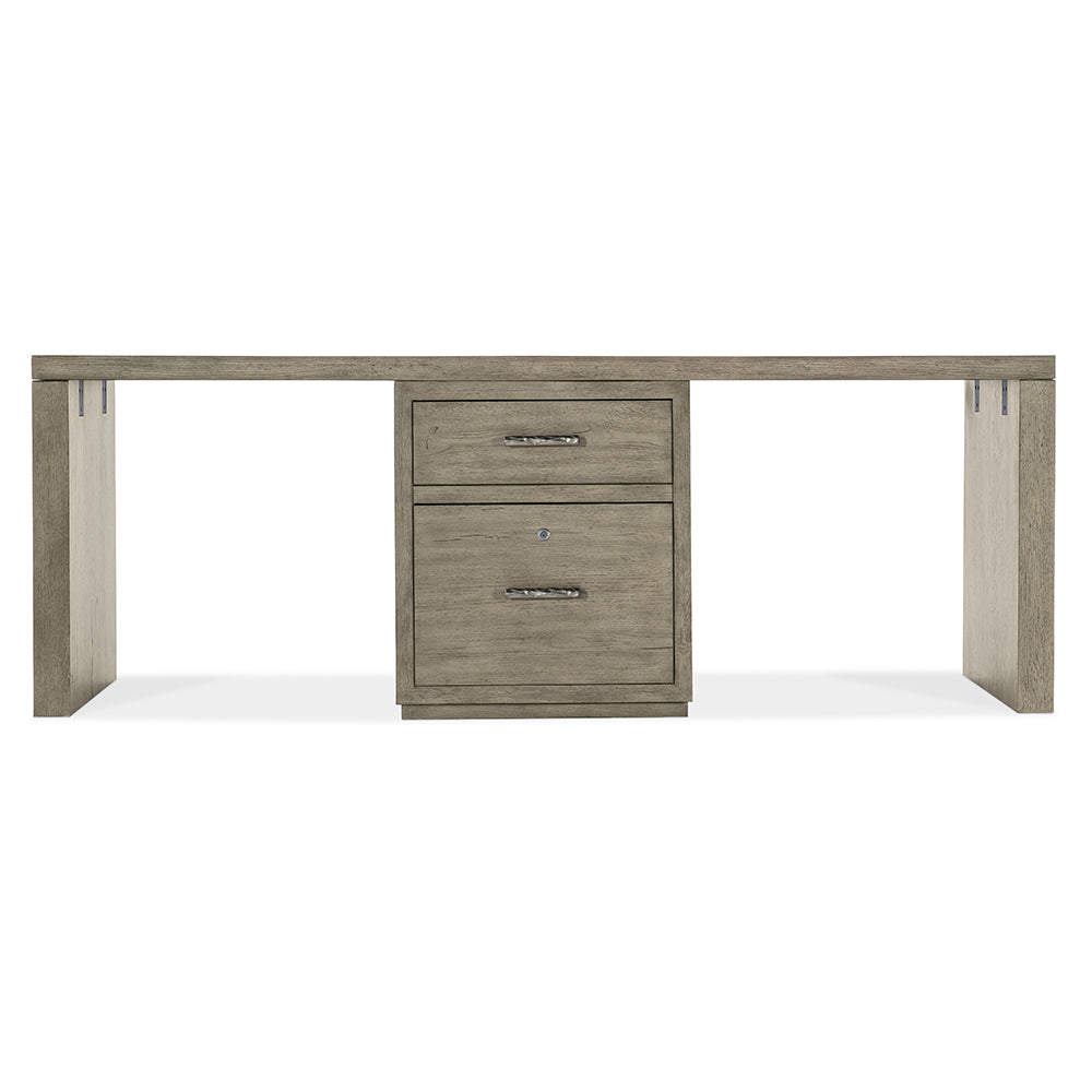 Linville Falls 84" Desk with Small File Home Office Hooker Furniture   