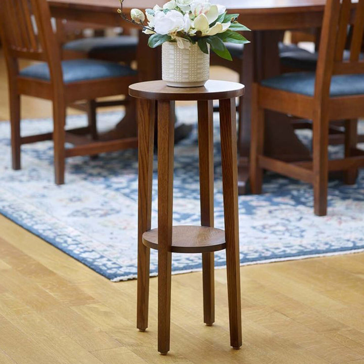 Little Treasures Round End Table Living Room Stickley   
