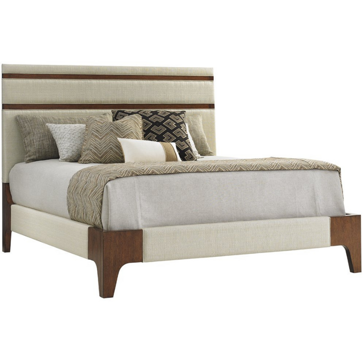 Island Fusion Mandarin Upholstered Panel Bed Bedroom Tommy Bahama Home   