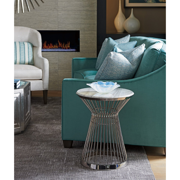 Ariana Martini Stainless Accent Table Living Room Lexington   