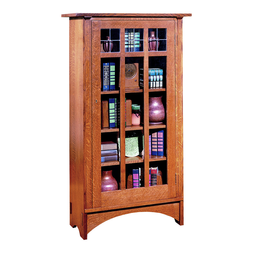 Mission Single Door Bookcase Home Office Stickley   