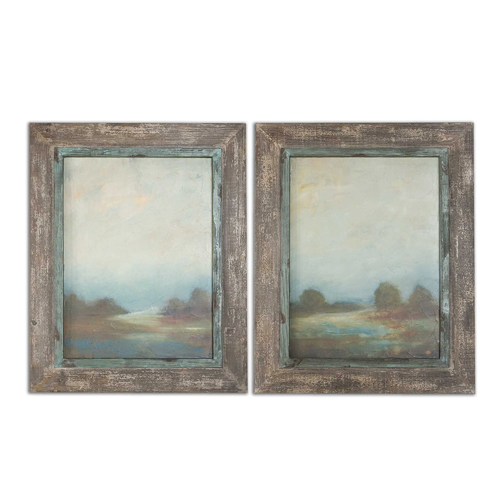 Morning Vistas Oil Reproductions, Set of 2 