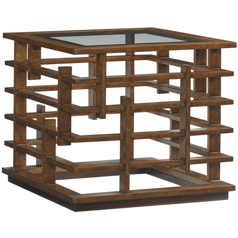Island Fusion Nobu Square Lamp Table Living Room Tommy Bahama Home   