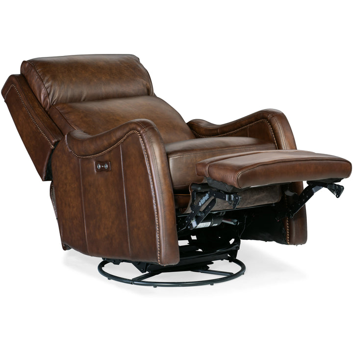 Stark Power Swivel Glider Recliner Living Room Hooker Furniture   