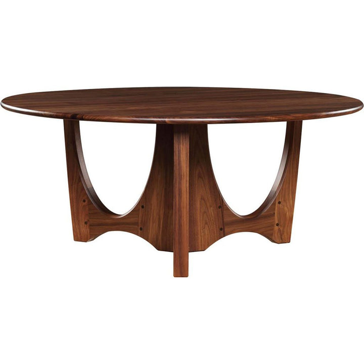 Walnut Grove Round Cocktail Table Living Room Stickley   