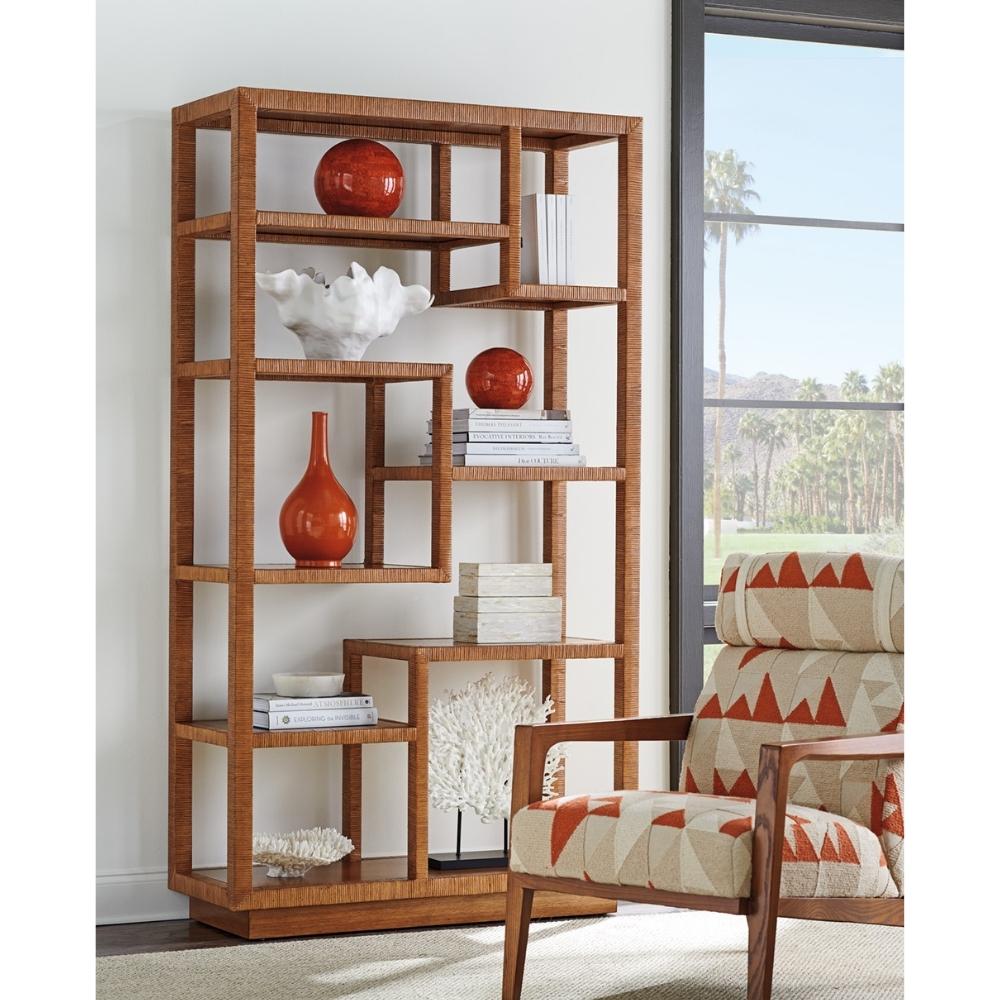 Palm Desert Bryce Raffia Etagere Home Office Tommy Bahama Home   