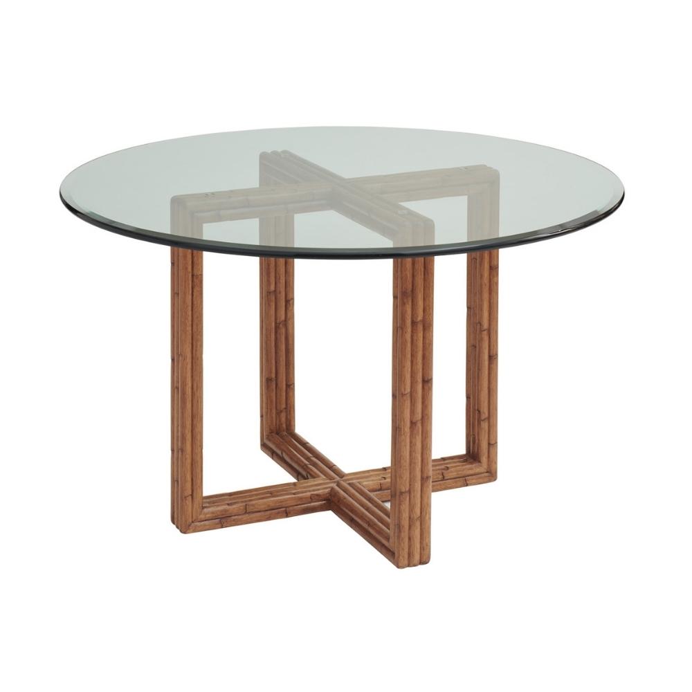 Palm Desert Sheridan Glass Top Dining Table Dining Room Tommy Bahama Home   