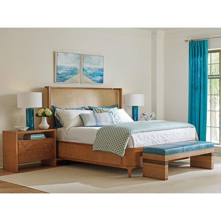 Palm Desert Villa Park Upholstered Bed Bedroom Tommy Bahama Home   