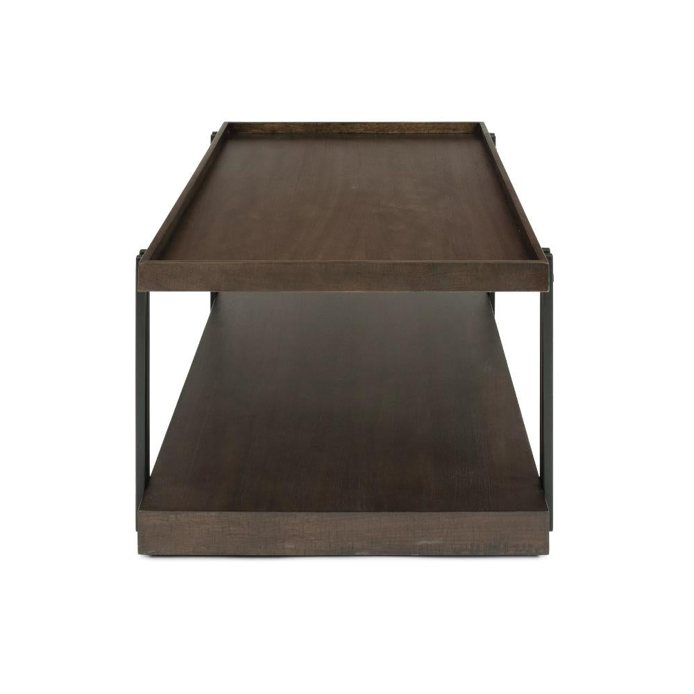 Prairie Rectangular Coffee Table with Casters Living Room Flexsteel   