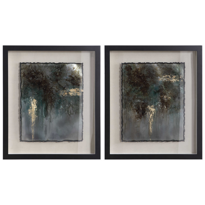 Rustic Patina Framed Prints, Set of 2 