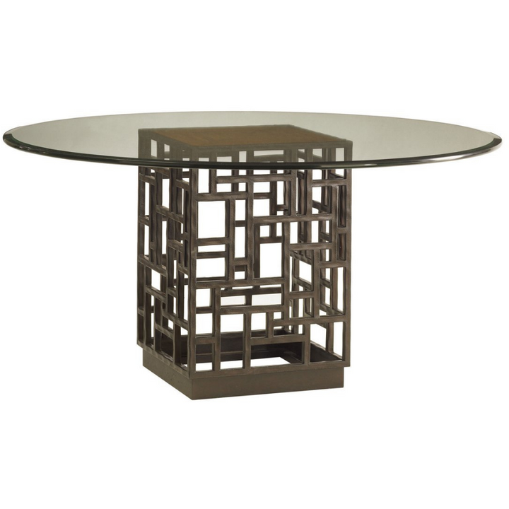 Ocean Club South Sea Dining Table With 54 Inch Glass Top 