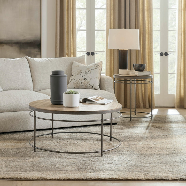 St. Armand Round Cocktail Table Living Room Hooker Furniture   