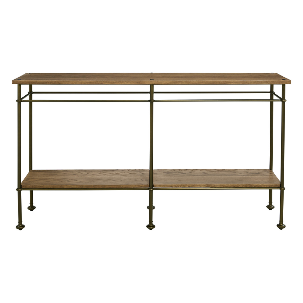 St. Lawrence Metal Console Table Living Room Stickley   
