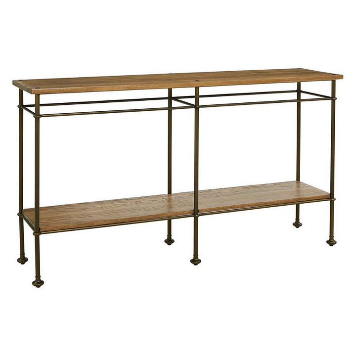 St. Lawrence Metal Console Table Living Room Stickley   