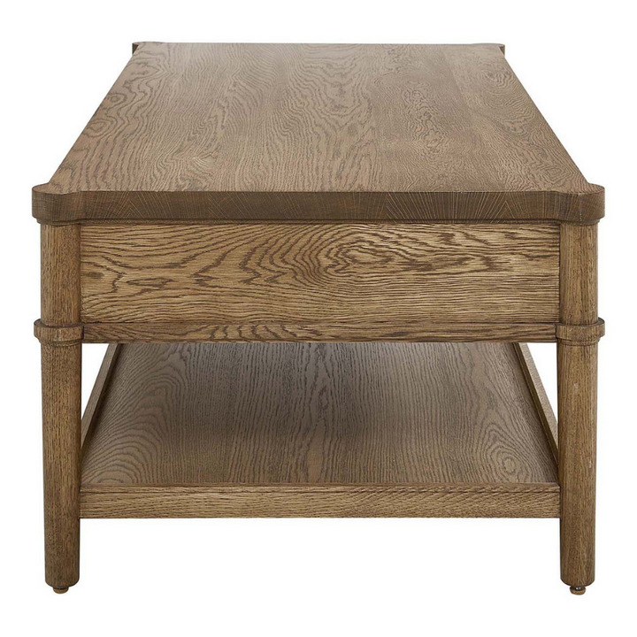 St. Lawrence Post Cocktail Table Living Room Stickley   