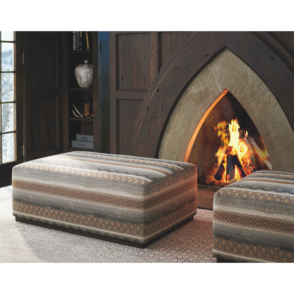 Park City Sterling Cocktail Ottoman Living Room Barclay Butera   