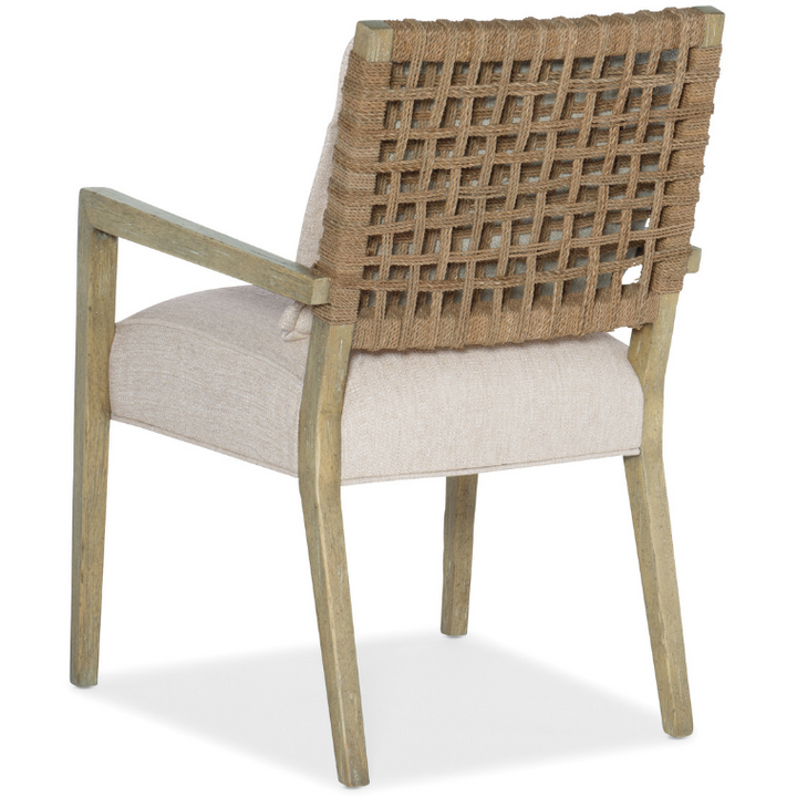 Surfrider Woven Back Arm Chair Dining Room Hooker Furniture   