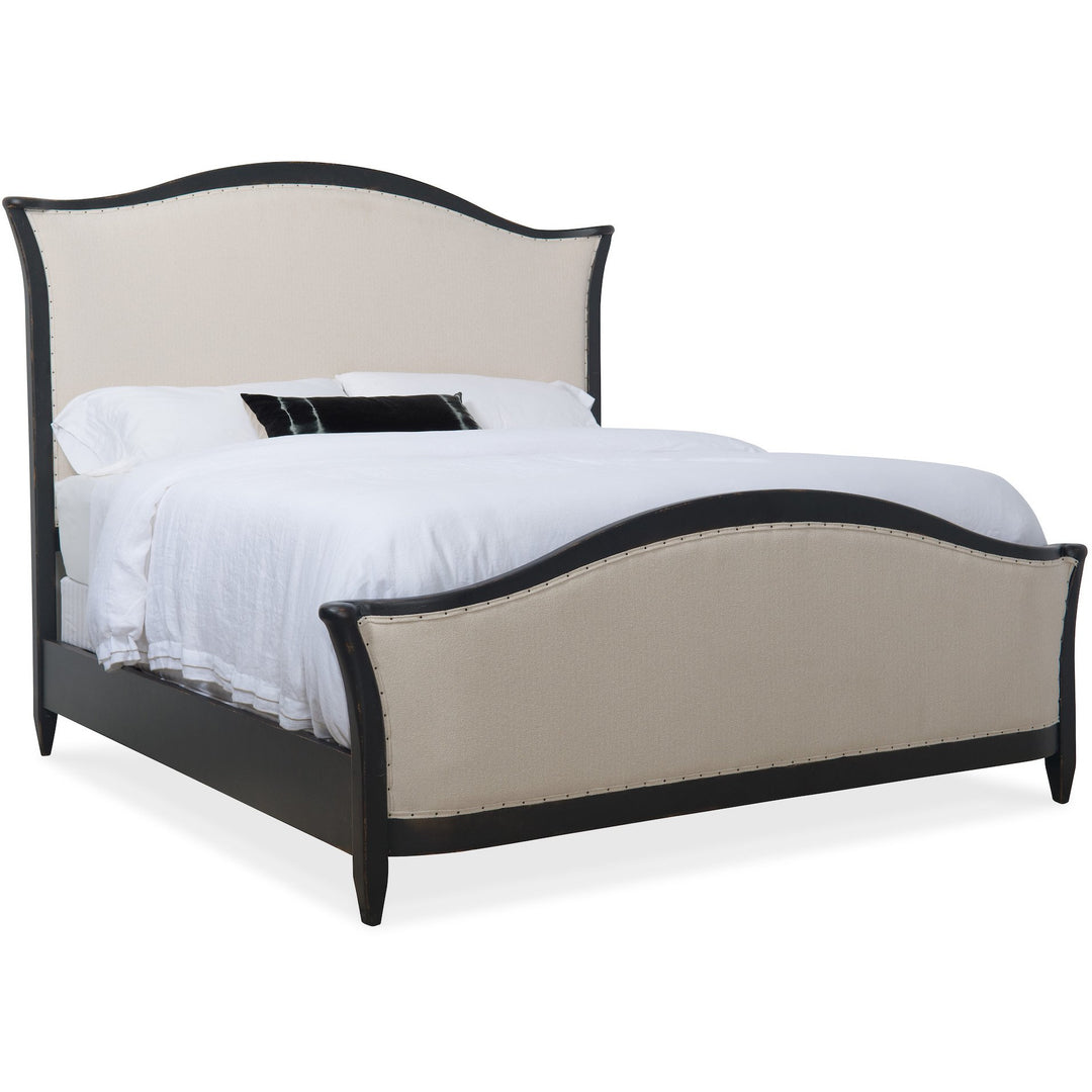 Ciao Bella Upholstered Bed- Black Bedroom Hooker Furniture   