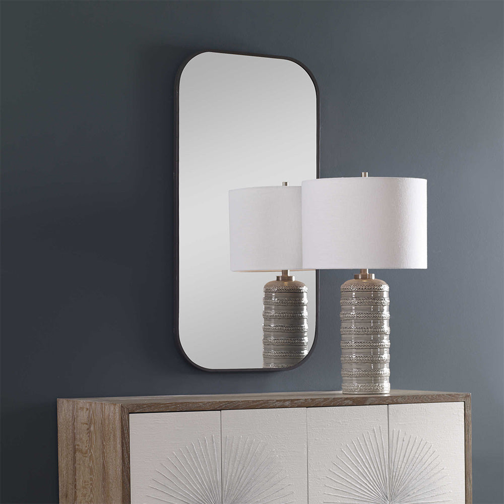 Taft Mirror - Black Accessories Uttermost