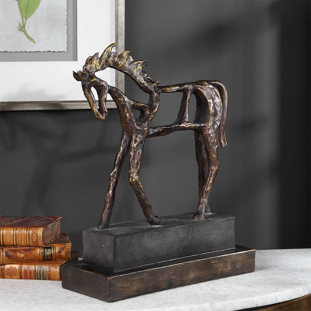 Titan Horse Sculpture Accessories Uttermost   